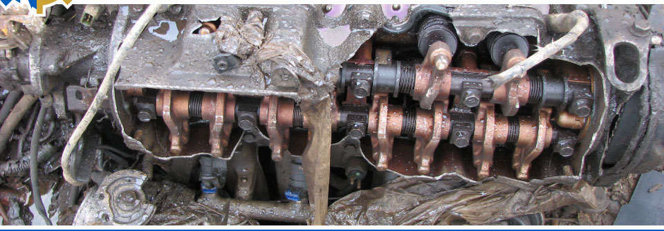 Metal engine parts