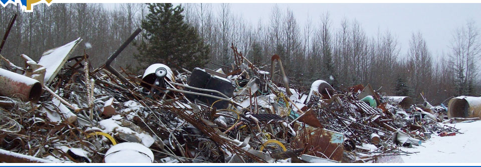 Large pile of scrap metal - Edmonton salvage disposal